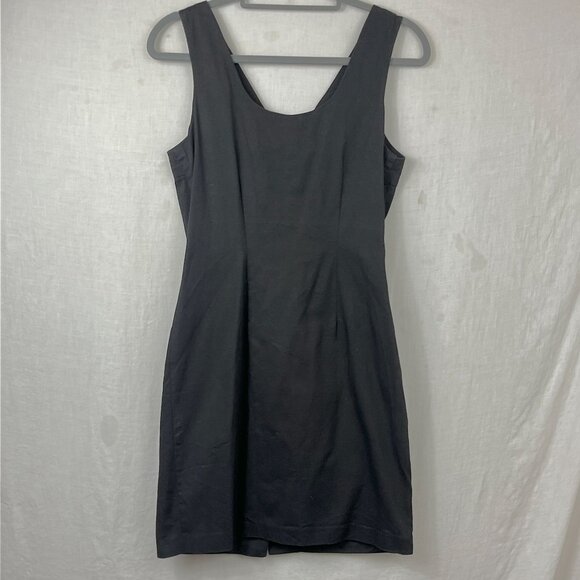 Vintage David Benjamin Sleeveless‎ Button Front Mini Dress Womens 8 90s Y2K Punk - Picture 3 of 8